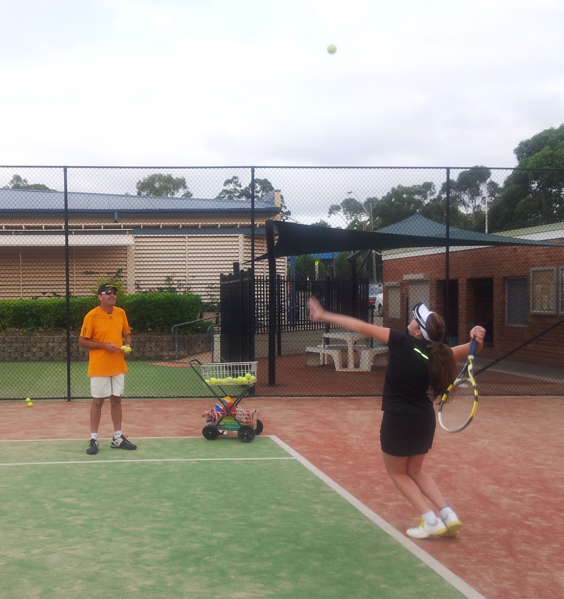 Private coaching session at Auburn Tennis Centre