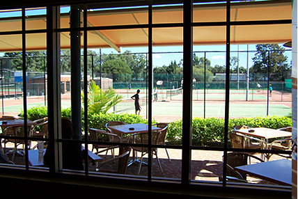 Auburn Tennis Centre clubhouse and facilities